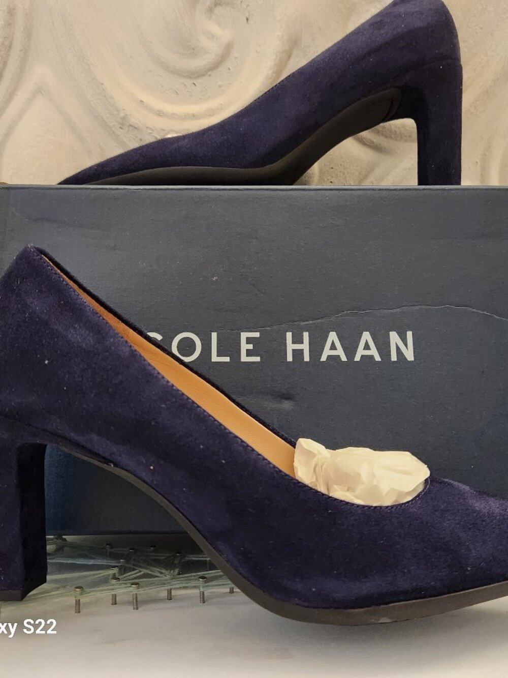 Cole Haan "Grand Ambition Angelica" Pumps. Suede. NIB. Midnight Moon. Size 6